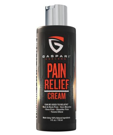 Gaspari Ageless by Rich Gaspari Pain-Relief Cream Helps Soothe Back and Knee Pain Tennis Elbow 100% Natural Ingredients Topical Skin Cream (4 oz)