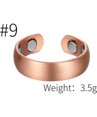 Buy BioMag Magnetic Copper Rings for Men & Women - Set of 3 Solid Pure Copper Thumb Rings - Perfect Gift Jewelry - Buy Online on GoSupps.com