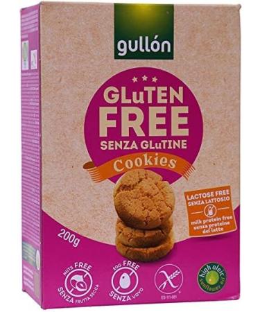 Gullon Gluten Free Cookies Selection 4 Boxes 2 x 200g GF Cookie 2 x 200g Chocolate Chip Cookie Vegetarian Nut Wheat & Egg Free - Buy Online on GoSupps.com