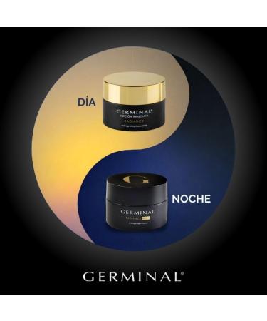 GERMINAL Radiance Night Antiwrinkle cream for women from 40 years night cream for all skin types provides strength and clarity with Botox licking effect and uniforms 50 ml - Buy Online on GoSupps.com