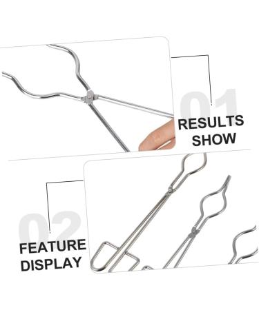 Exceart 2-Pack Beaker Clamp & Ticker Tongs - Stainless Steel Laboratory Brackets for Chemical Deliveries & Cremation - Buy Online on GoSupps.com