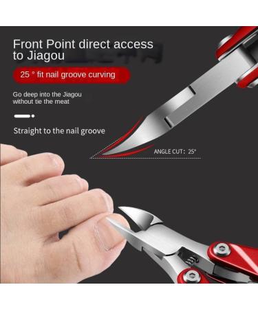 Folding Olecranon Nail Clippers Nail Groove Embedded Nail Nail Scissors Nail File Nail Clippers Manicure Manicure Set/204 (Color : Dange Meiguijin) - Buy Online on GoSupps.com