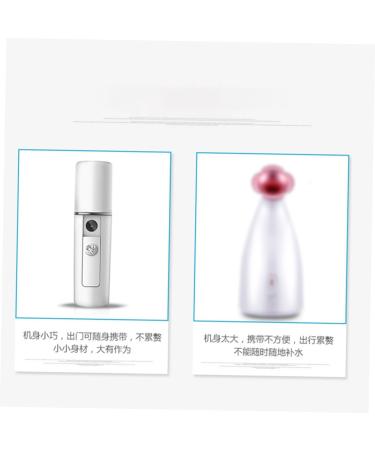 Baluue Mini Humidifier Electric Face Mister Mist Facial Sprayer Handy Sprayer Facial Mister Atomizer White - Buy Online on GoSupps.com