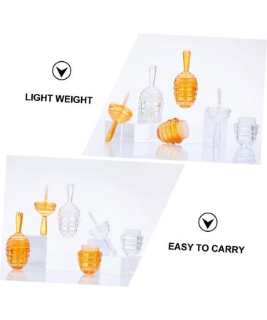 Beatifufu Lip Gloss Making Kit 15 Pieces Honey Jar Lip Gloss Bottles Reusable Containers - Buy Online on GoSupps.com