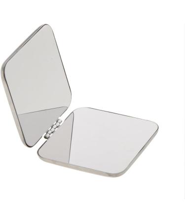 Tenlacum Metal Compact Pocket Mirror - Double Sided Portable Unbreakable Surface Silver | Perfect Travel Accessory - Buy Online on GoSupps.com