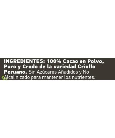 100% CRUE | NOUVEAU | Cacao Poudre | BAMBOO STORY | Biologique | 100% P rou | Criollo Premium | Great Taste Award | Non Alcalinis | 400g | Pur | Sans Sucre | Mati res Grasses 18% - Buy Online on GoSupps.com
