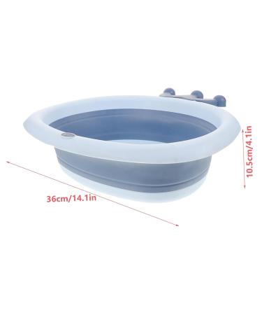 Toyvian Folding Wash Basin Set - 3 Pieces Baby & Foot Bath Portable & Collapsible - Ideal for International Shipping - Buy Online on GoSupps.com