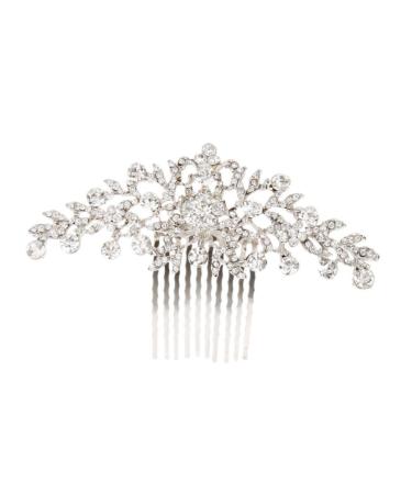 DOITOOL Diamond Headpiece Hair Accessories for Women Prom Accesorios Para Mujer Crystal Headpiece Silver Headpiece Wedding Hair Accessories for Women Bride Vintage Hair Comb