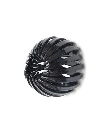 Dajidafu Women Hair Claws Korean Style Fixed Clip Bird Nest Shape Hairpin Expandable Ponytail Decoration Daily Wear Girls Party Black