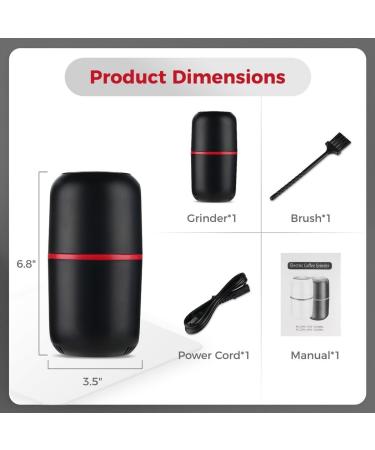 Electric Pill Crusher Grinder - 150W Stainless Steel Blades | Multifunctional Home Use | Black - Buy Online on GoSupps.com