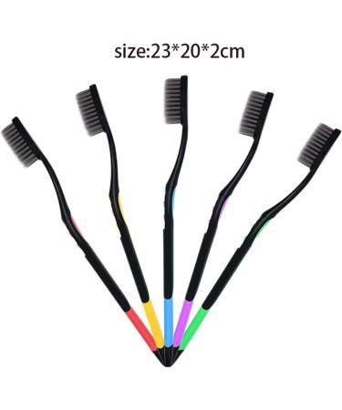 Suicra - 10 Pack Soft Charcoal Adult Toothbrushes for Ultimate Oral Hygiene | Manual Cleaning & Care - Buy Online on GoSupps.com