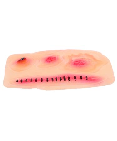 NUOBESTY Halloween Simulation Scar Stickers Body Stickers Halloween Decor Makeup Stickers Cosplay Makeup Stiker Fake Scars Soft Rubber Red Temporary Wound Stickers Horrible Stickers Make up