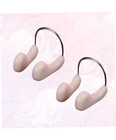 FOMIYES Swim Nose Clip 2pcs - Silicone Nose Protector for Adults - Snoring & Swimming Nose Pincher - Buy Online on GoSupps.com