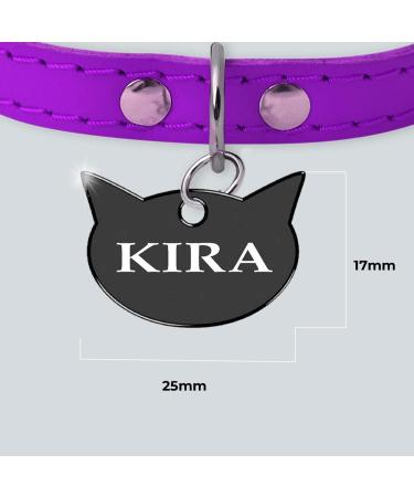 Ibera Gifts Katzenkopf Personalized Engraved Cat Collar Name Tag - Custom Plaque Medallion for Small to Large Cats - Buy Online on GoSupps.com