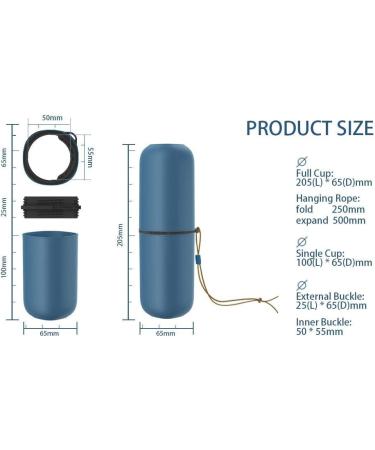 Maxmerry Portable Reise Toothbrush & Travel Water Cup Set - Creative Toothbrush Holder for Travel Hiking & Business Trips (Green) - Buy Online on GoSupps.com