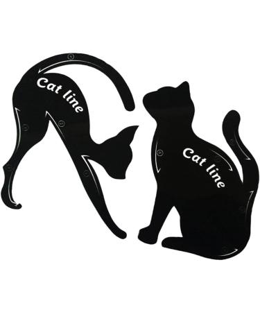 Angoily 2pcs Cat Eye Stencil Eyeliner Stencil Eyeshadow Stencil Template Model Card - Buy Online on GoSupps.com