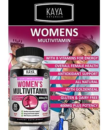 Kaya Naturals Women's Multivitamin - Antioxidant & Immune Support - Energy Boost - 60 Count - Buy Online on GoSupps.com