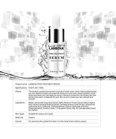 LANBENA Pore Skin Care Serum - Pore Shrinking, Dryness Relief, Oil Control, Firming, Moisturizing - Buy Online on GoSupps.com