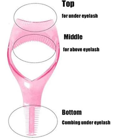 Eyelash Applicator | Eyelashes Tools Mascara Shield Applicator Guard | Lash Mascara Shield Guard Comb Protector Eyelid Eyelash Tool Lash Buddy for Natural Look Make Up Tosier Pink - Buy Online on GoSupps.com