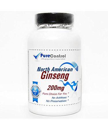 North American Ginseng 200mg // 200 Capsules // Pure // by PureControl Supplements