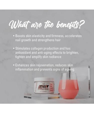 EHP Labs OxyGlow Natural Marine Collagen Powder - Hydrolyzed Marine Collagen Peptides Powder - Boosts Skin Elasticity & Firmness Accelerates Nail Growth & Strengthens Hair 30 Serves (Unflavored) - Buy Online on GoSupps.com