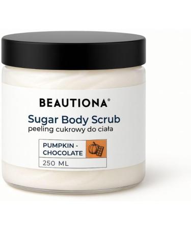 Sugar Body Scrub 250 ml Citrouille Chocolate Gommage au sucre pour soin du corps Exfoliant doux l'huile d'amande et l'huile de ricin Lisse et nourrit la peau v g talien et fabriqu en UE - Buy Online on GoSupps.com