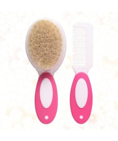 COHEALI Baby Hair Brush Set | Wooden Newborn Care Hairbrush & Comb | Soft Bristle Toddler Head Massager - Buy Online on GoSupps.com