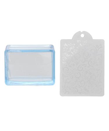 Clear Jelly Nails Stamper Strong Adsorption Capacity Nail Art Stamper for DIY Nail Decor for Easy French Manicure
