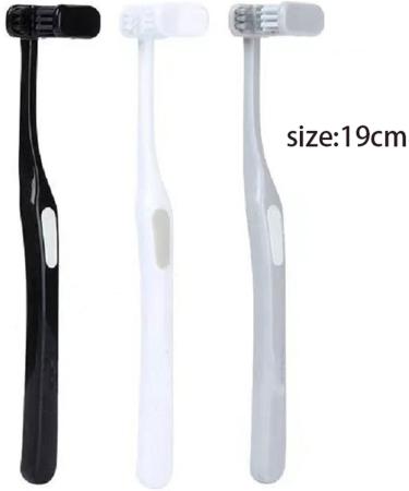 Suicra Six-Sided U-Shaped Toothbrush for Adults - Soft Brush for Deep Cleaning & Stain Removal (Gray) - Buy Online on GoSupps.com