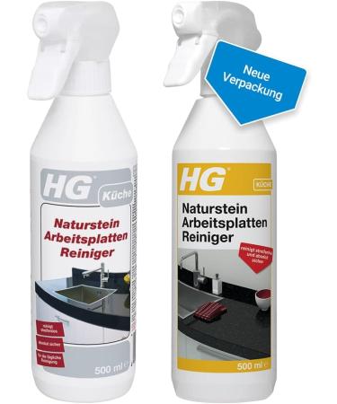 HG Natural Stone Worktop Cleaner - Quartz Granite & Marble - Daily Strip-Free Cleaning - 3-Pack (1500ml) - Buy Online on GoSupps.com