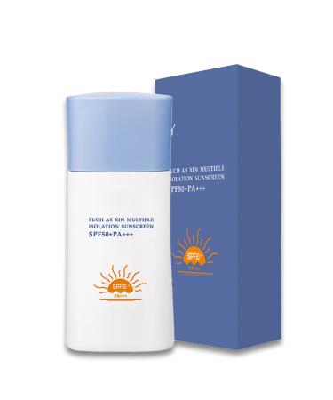 Sun Cream SPF 50 Sunscreen SPF 50 Face & Body High Protection Face Sun Cream SPF 50 Strong UVA & UVB Against SPF 50 Face Moisturiser Non Greasy & Natural Skin Tone Suncream Water-Resist 40g
