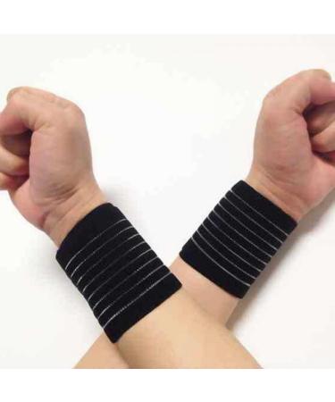 VEdusa Black Carpal Tunnel Wrist Compression Strap - Adjustable Breathable Splint for Weightlifting Tennis & Fitness Support - Buy Online on GoSupps.com