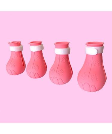 Buy 4-Piece Silicone Anti-Scratch Cat Shoes & Nail Gloves - Pink Perfect Claw Covers for Cats! - Buy Online on GoSupps.com