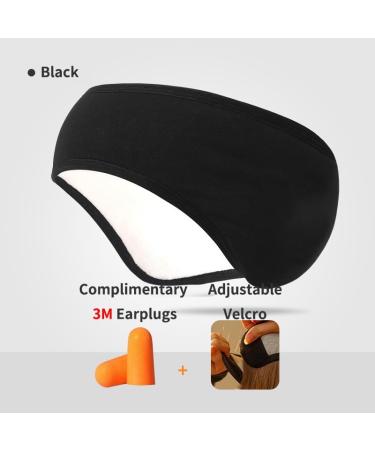 2-in-1 Sleep Mask and Earmuffs - Essential Travel Accessory for Restful Sleep (Unisex Black - Buy Online on GoSupps.com