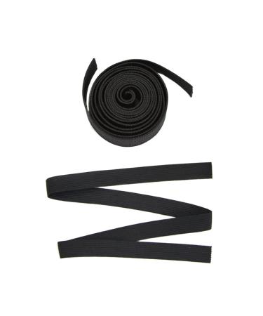 6PCS Black Elastic Bands for Wig Making Accessories Melting Band for Lace Wig Caps Making (1.5cm) Width 1.5cm