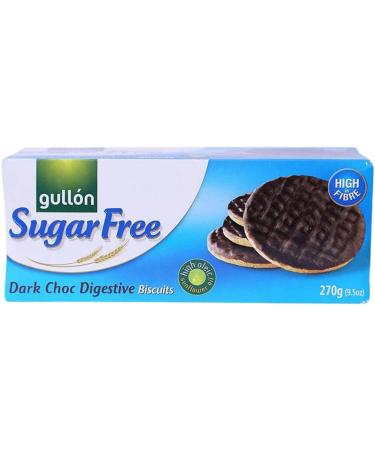 Sugar Free Biscuit Bundle with Gullon Sugar Free Dark Chocolate Digestives 270g (6 Pack) - Buy Online on GoSupps.com