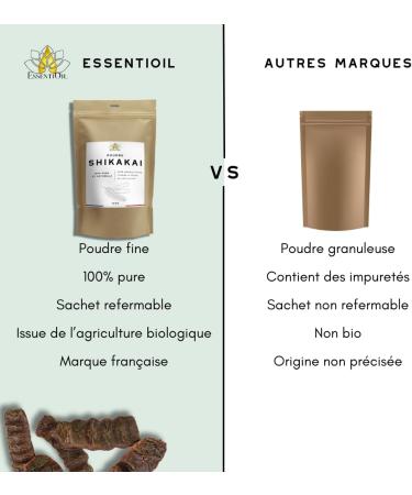 essential oil Shikakai hair powder 100 natural gives volume promotes growth detangles the hair gives the hair shine 100 g French brand - Buy Online on GoSupps.com