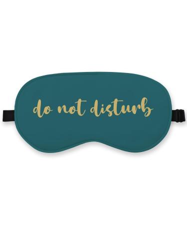 Funny Do Not Disturbs Silk Eye Mask for Sleeping Funny Sleeping Mask Fun Blindfold Adjustable Strap Night Sleep Mask for Kids Airplane Travel Nap Party Games Mask Sleeping Mask Eye Cover
