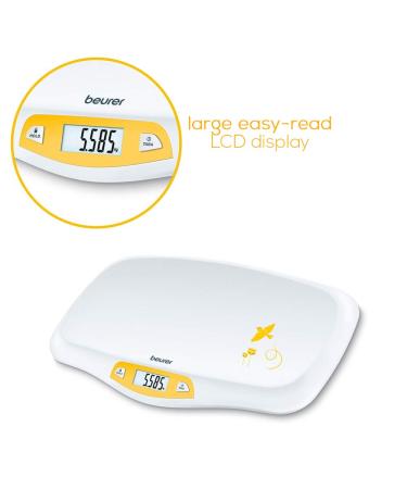Beurer BY80 Digital Baby Scale - Accurate Weighing Up to 20kg | Large LCD | Tare & Hold Functions - Buy Online on GoSupps.com
