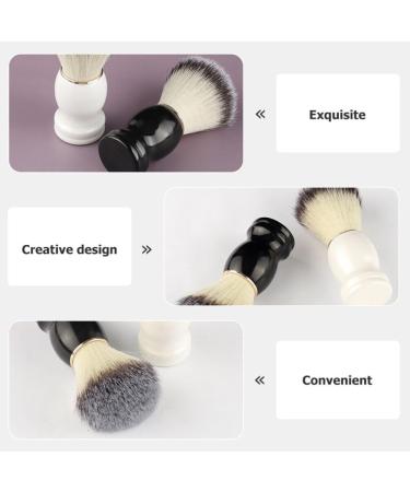 SOLUSTRE Men's Shaving Brush Set - 2pcs Beard & Face Shaving Accessories | High-Quality Shaving Tools for Men - Buy Online on GoSupps.com