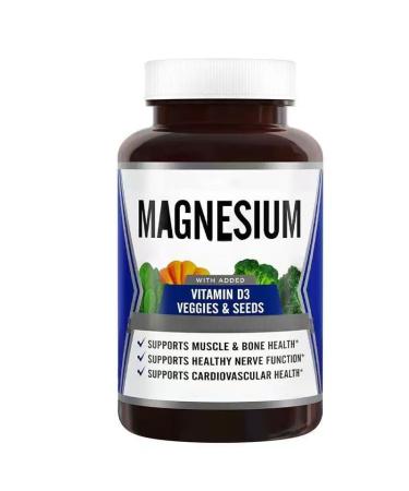 Magnesium Glycinate Promotes Bone Nerve and Muscle Health Supports Cardiovascular Health Vegetarian Formula