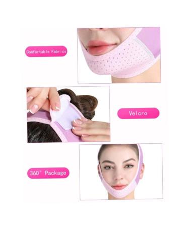 Double Chin Reducer V Line Facial Mask | Face Lifting Tape & Soft Chin Strap for Women - Restore Skin Elasticity - Purple - Buy Online on GoSupps.com