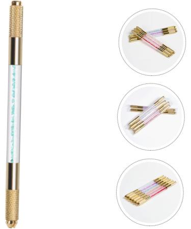 Balacoo Embroidery Pencil Eyebrow Pencil Rhinestone Tool Eyebrow Marker Pen Microblading Pen Double Sided 1 count (Pack of 1) Blue - Buy Online on GoSupps.com