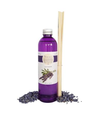 Lavender Essential Oil Reed Diffuser Refill Natural Aromatherapy Essential Oil for Reed Diffusers Essential Oils for Diffusers Home & SPA by Victoria's Lavender Up to 1 Year Supply 8oz