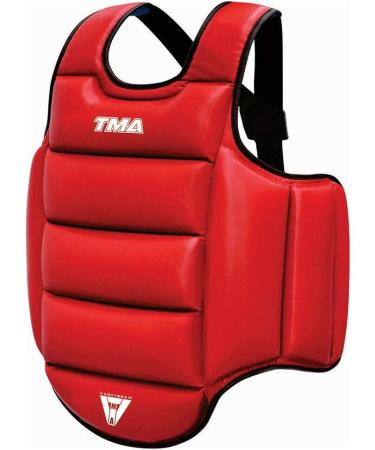 Reversible TMA Boxing Body Protector | Adjustable Chest Guard for Kickboxing, MMA, Muay Thai | Sparring & Training Shield for Upper Belly | Taekwondo Large-X-Large - Buy Online on GoSupps.com