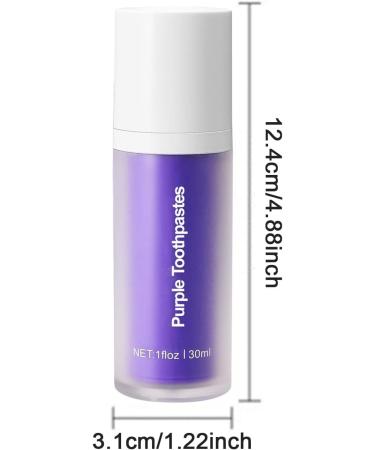 Purple Toothpaste Purple Toothpaste Whitening Foam Tooth Stain Removal Teeth Whitener Purple Whitening Toothpaste Tooth Colour Corrector Teeth Whitening Kit 1pc 0.03 Fl Oz (Pack of 1) - Buy Online on GoSupps.com