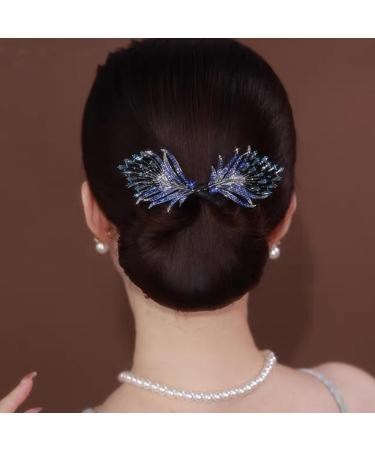 Ball Hair Clips Bun Rollers Lazy Hair Curler Rhinestone Flower Hair Clip Elegant Hair Clip For Women Bun Maker Hairpin Easy And Quick Snap Curling Tools (Type18) - Buy Online on GoSupps.com