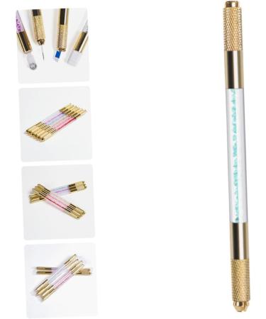 IWOWHERO Multipurpose Tool Embroidery Pencil Eyebrow Pencil Embroidery Tools Microfilling Pen Pen Suite Double Head 1 count (Pack of 1) Blue - Buy Online on GoSupps.com