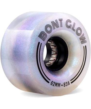 Bont Glow Light Up LED Quad Roller Skate Wheels 62x35mm 83A - Angelic Aqua (Pack of 4) - Buy Online on GoSupps.com