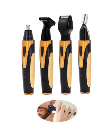 4-in-1 USB Rechargeable Nose Hair Trimmer | Facial Hair Shaver & Eyebrow Beard Remover - Shop Internationally - Buy Online on GoSupps.com